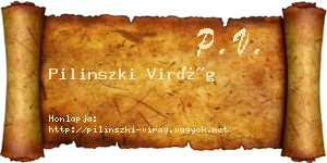 Pilinszki Virág névjegykártya